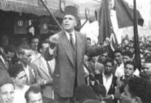 Habib Bourguiba prenant la parole à Bizerte