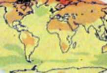 carte réchauffement climatique