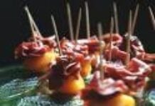 Brochettes de jambon cru à la mangue