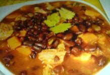 Soupe de haricots noirs et coco