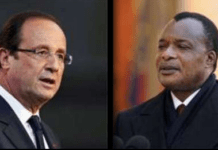 Face à face entre Hollande et Sassou NGuesso