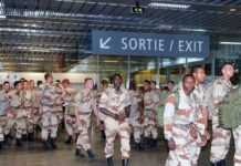 Mali : 120 parachutistes de retour en France