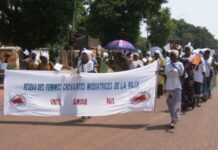 Centrafrique : les femmes croyantes manifestent contre la Séléka