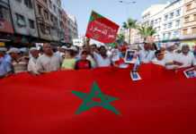 10 000 Marocains dans la rue pour protester contre l’Egypte