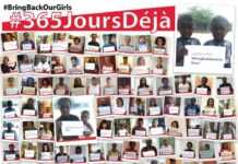 La mosaïque de photos de l'opération "#365JoursDéjà #BringBackOurGirls Now !"