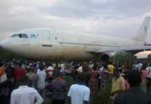 RDC: atterrissage raté, l’avion finit sa course dans un quartier et fait 7 morts