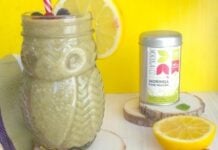 Smoothie pomme banane au Moringa