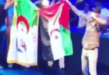 Maroc – Algérie, Soolking remet le feu en brandissant un drapeau du Polisario