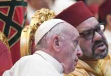 Le pape François et le roi Mohammed VI en plein échange