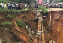 Pont effondré en RDC