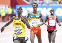 Joshua Cheptegei, champion olympique du 10 000 mètres aux JO de Paris 2024