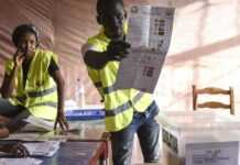 Un bureau de vote