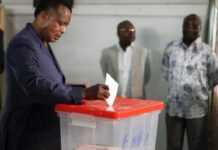 Denis Sassou N'Guesso vote