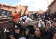 Manifestation contre des expulsions de cultivateurs Maroc-Algérie