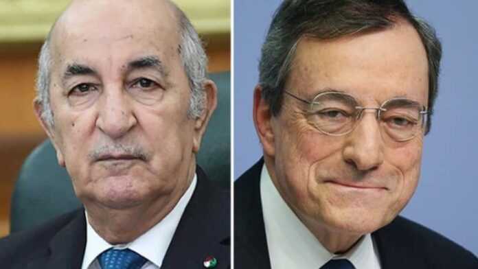 Tebboune et Mario Draghi