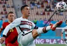 Ronaldo contre la Belgique