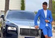 Cristiano Ronaldo et sa Rolls Royce