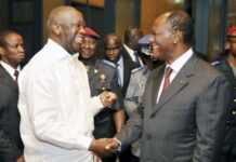 Laurent Gbagbo et Alassane Ouattara