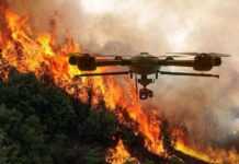 Incendie et drone