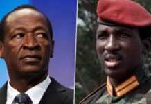 Blaise Compaoré et Thomas Sankara