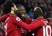 Mohamed Salah, Naby Keita et Sadio Mané