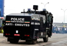 Camion de la police Cameroun