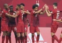 Les joueurs de la sélection du Qatar