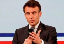 Le Président français, Emmanuel Macron