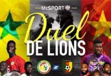 senegal cameroun affiche lens