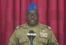 Colonel-major Abdramane Amadou, Porte-parole du CNSP