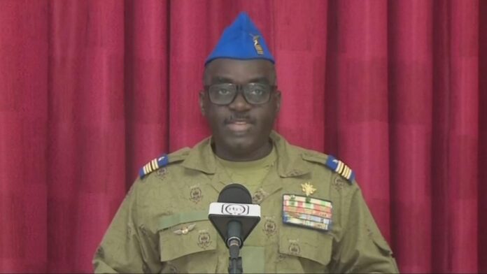 Colonel-major Abdramane Amadou, Porte-parole du CNSP