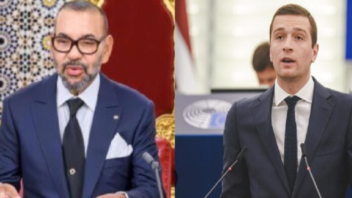 Mohammed VI et Jordan Bardella