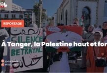 manifestation Tanger soutien à la Palestine