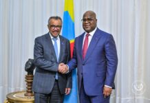 Félix Tshisekedi et Tedros Adhanom Ghebreyesus