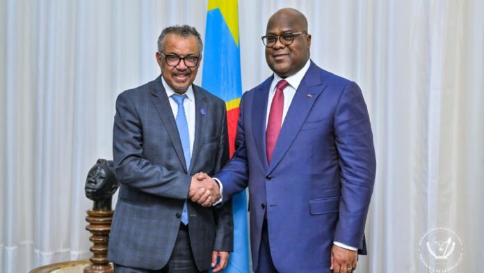 Félix Tshisekedi et Tedros Adhanom Ghebreyesus