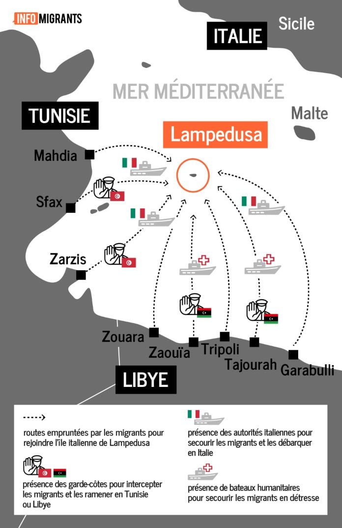 infographie de infomigrants