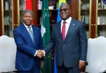 João Lourenço et Félix Tshisekedi à Kinshasa, ce 12 août 2024