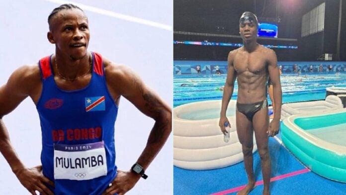 Le sprinter Dominique Lasconi Mulamba et le nageur Aristote Ndombe Impelenga