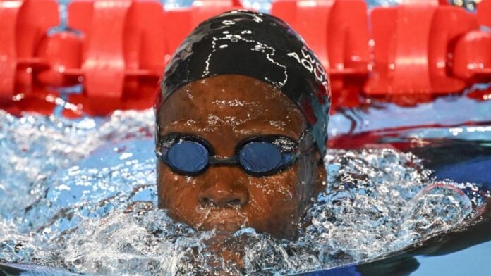 La nageuse centrafricaine Marine Andet