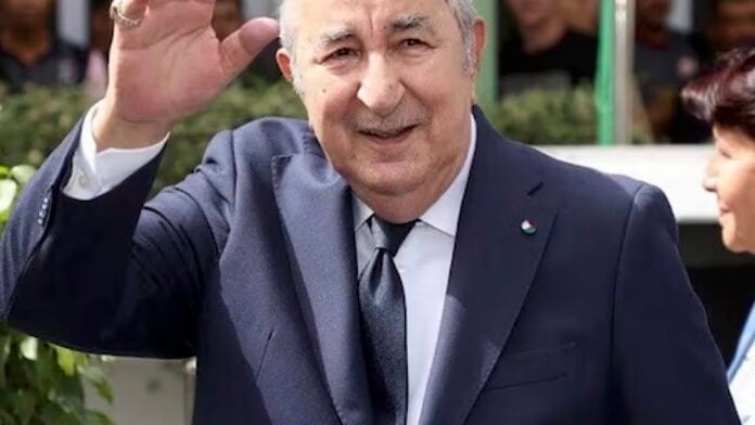 Le Président algérien réélu Abdelmadjid Tebboune