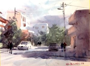 Salim Bouhali Aquarelle