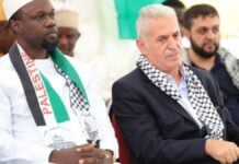 Ousmane Sonko et Nasser Jadallah, ambassadeur de Palestine à Dakar