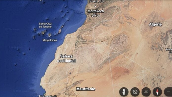 Sahara occidental Google earth