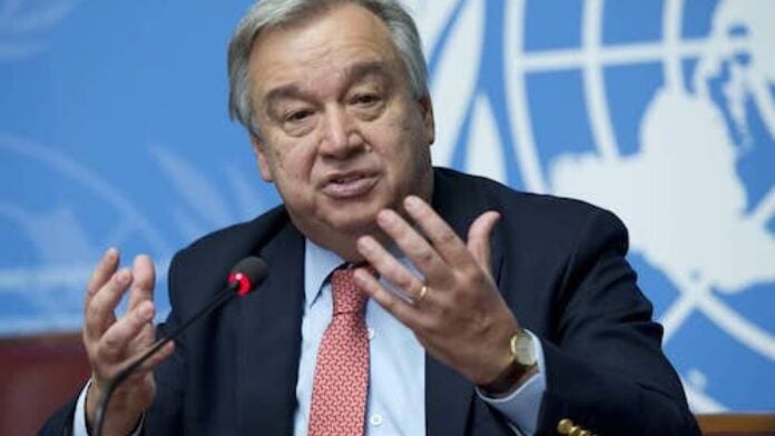 Antonio Guterres, Secrétaire général des Nations Unies