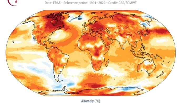 Augmentation de la température mondiale en 2024