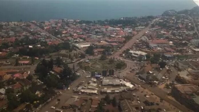 Vue de la Ville de Goma