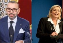 Mohammed VI et Marine Le Pen