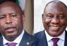 Évariste Ndayishimiye et Cyril Ramaphosa