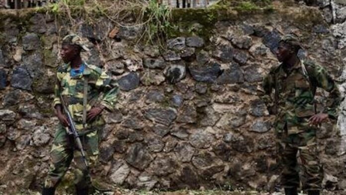 Soldats du M23 dans les rues de Goma