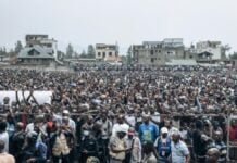 Foule à Goma